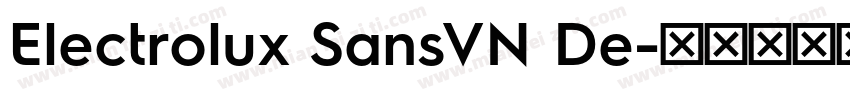 Electrolux SansVN De字体转换